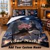 Spy × Family Custom Name 3Pcs Bedding Set 1 Bed Sheet 2 Pillowcases Bedroom Home Decor