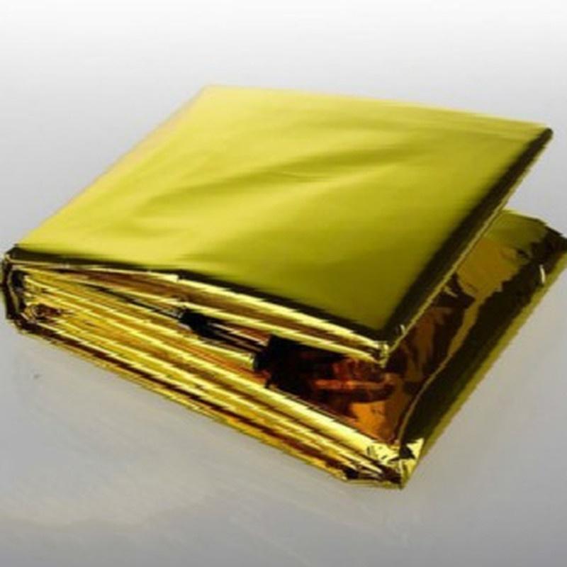 210*130 см комплекты для походов на открытом воздухе, водонепроницаемое аварийное майларовое спасательное одеяло для кемпинга