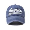 Хлопковая кепка Baseball America с вышитым дизайном флага для мужчин, женщин и