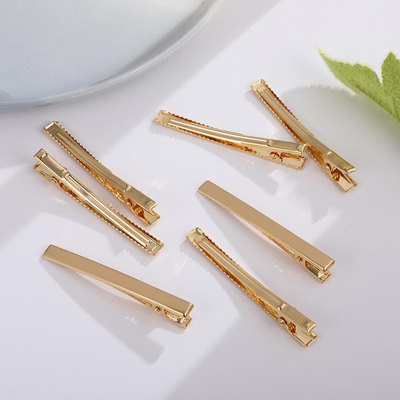 30Pcs/Set Golden Metal Hair Clips 6/7/8cm Basic Hair Pins For Women Hairpins Fashion Hair Accessories Barrette Hairdressing Tool