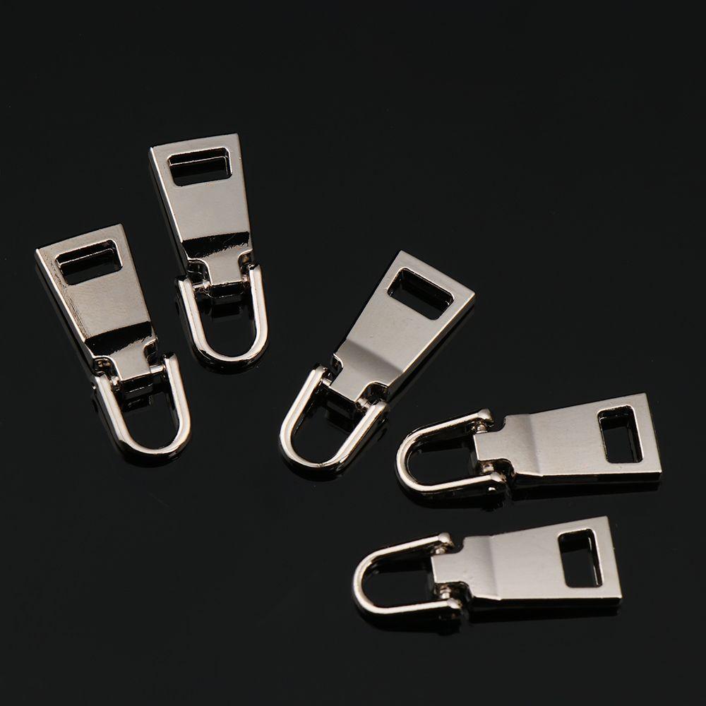 5pcs Clothes Zipper Repair Kit Detachable Metal Zip Metal Zipper Head Zipper Slider Zipper Pull