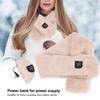 Electric Heated Scarf Winter Indoor Outdoor 3 Gears Temperature Adjustable Heating Neck Wrap for Hiking