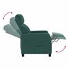 Recliner Armchair Dark Green Fabric