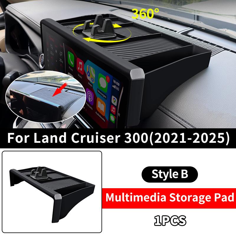 Для -2024 Toyota Land Cruiser 300 Мультимедийный дисплей Заднее отделение для хранения Защитный чехол-накладка LC300 Аксессуары для улучшения интерьера