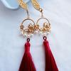 Flower Gift Headdress Pearl Hair Disk Women Hair Fork Hair Accessories Hairpins Tassel Hair Stick