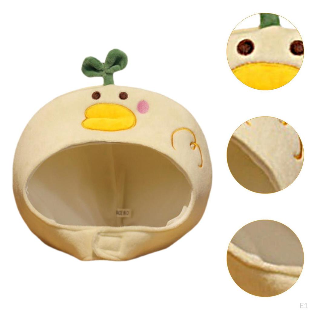 Plush Duck Hat Soft Photo Props Headgear for Nightclubs Birthday Festival Themed