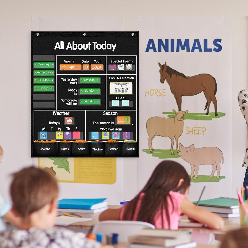 Ежедневная таблица мероприятий для использования в классе, ежемесячный прогноз погоды и карманный календарь