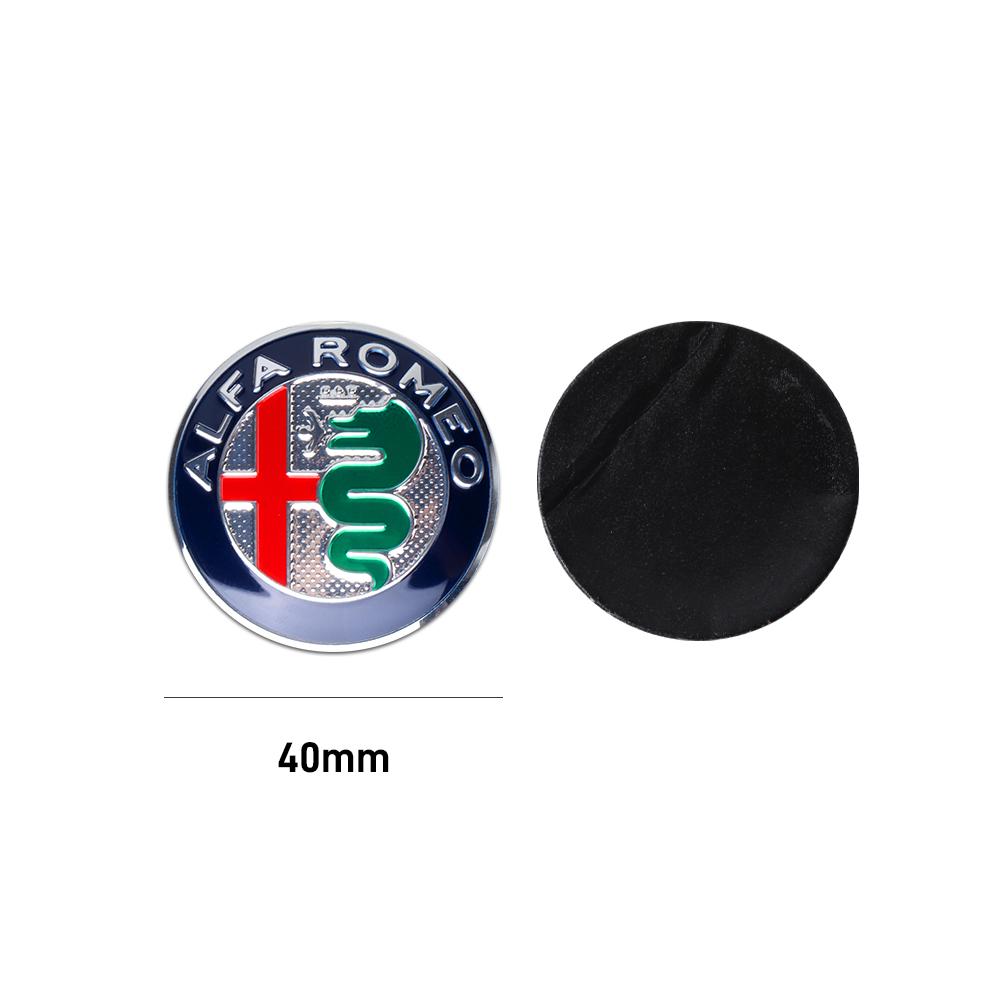 For Alfa Romeo 2026 Hot Sticker 40MM Car Steering Wheel Badge Interior Central Console Knob Decals Accessories For Alfa Romeo Gi