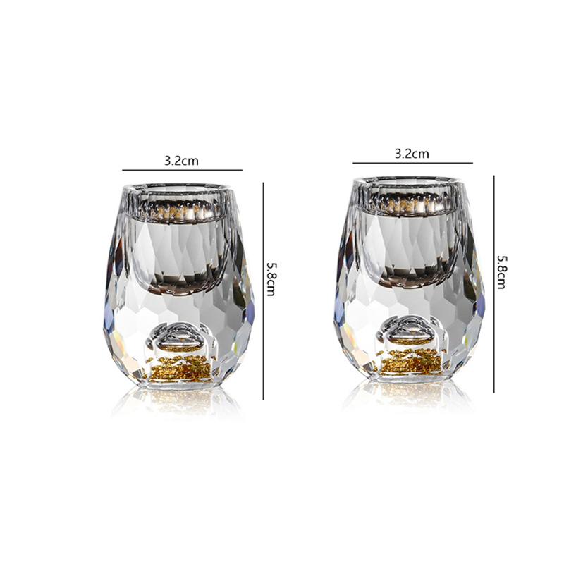 50 мл/15 мл золотая фольга стакан для спиртных напитков роскошный бокал для вина с толстым дном элегантный ромбовидный стакан байцзю изысканные кружки для бренди виски