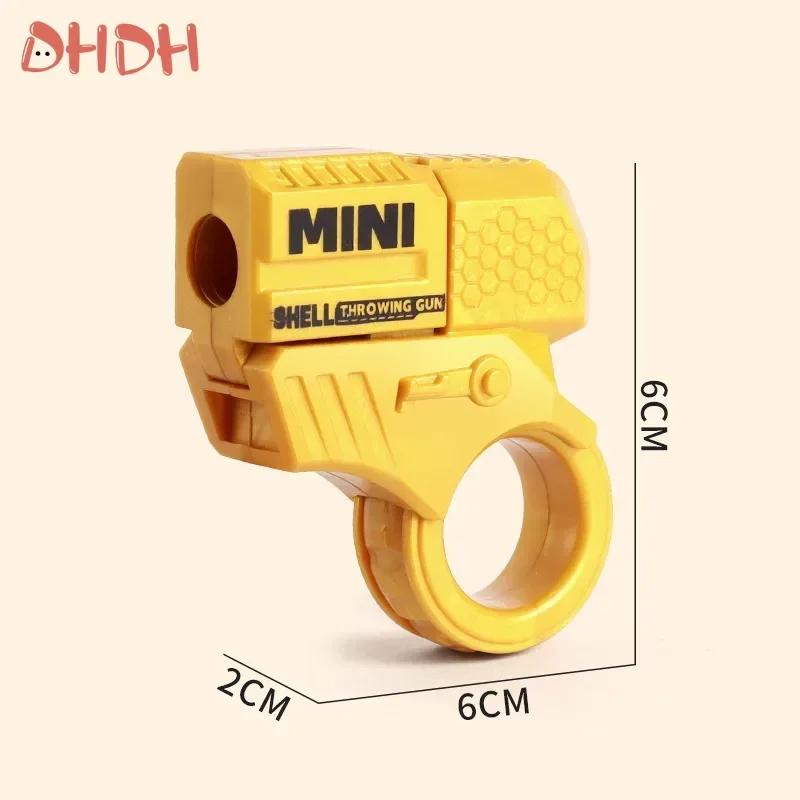 Новый декомпрессионный игрушечный пистолет, метательный снаряд, пулевой пистолет, гироскоп, может стрелять мягкими пулями, пластиковый пистолет, декоративная цепь