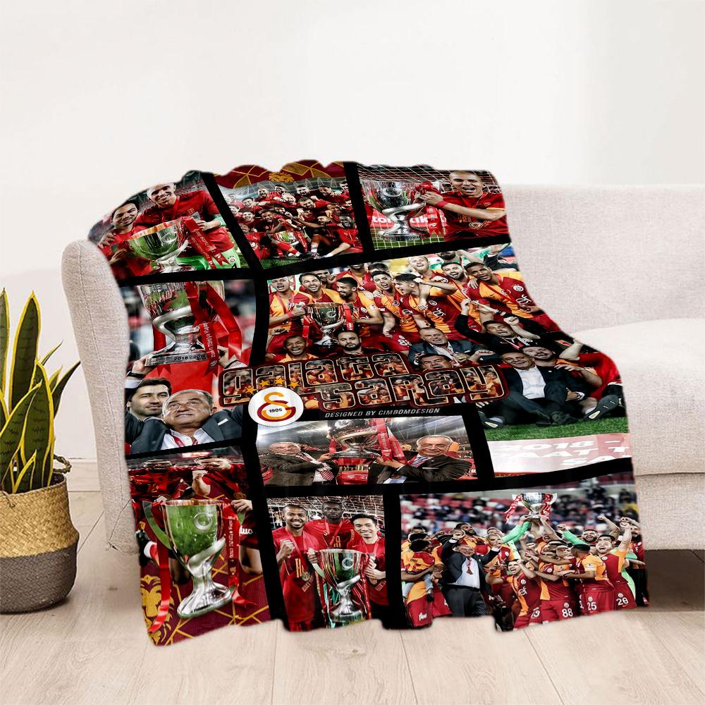 Galatasaray 220 Blanket Durable Comfort Suitable for Bedding Chair Couch Four Seasons Universal Digital Print