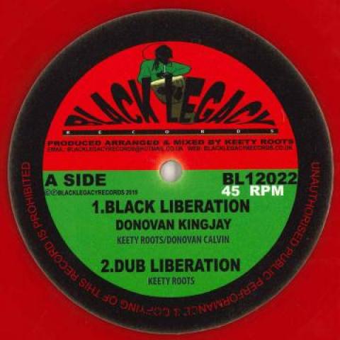 12-дюймовая пластинка DONOVAN KINGJAY KEETY ROOTS Black Liberation Dub Liberation BL12022 Black Legacy UK 2019 UK Reggae Ska Dub