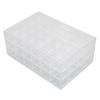 Earring Storage Box 3 Layer 72 Grids Clear Acrylic Jewelry Organizer Holder with Dustproof Lid for Necklaces Rings