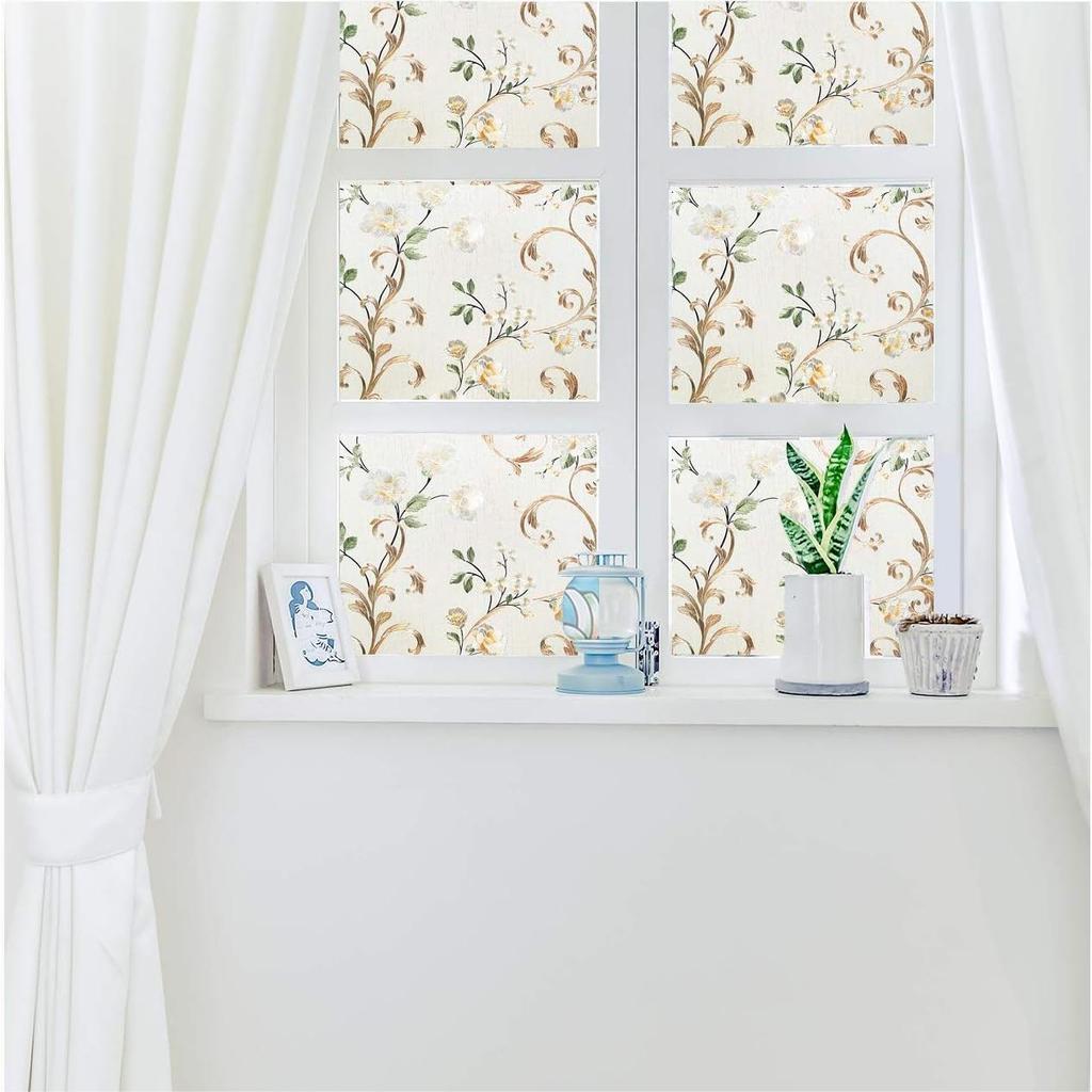 Оконная конфиденциальная пленка Статическая липкая неклейкая стеклянная пленка Матовая оконная пленка Анти-УФ Съемная терморегулирующая декоративная дверная пленка