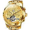 OLEVS Men's Watch Automatic & Manual Winding Mechanical Men's Fashion Stylish Waterproof Luminous Brand Men's Watch Business Stainless Steel Watch for
