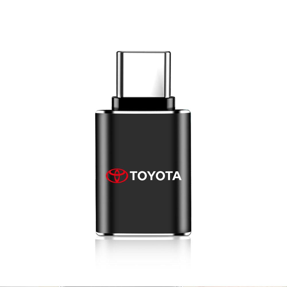 OZMR2 1 шт. USB на Type-C OTG Адаптер USB Female Конвертер Зарядное устройство для телефона Для Toyota Fortuner Chr Prius Hiace Verso Yaris Trd Corolla