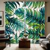 2 предмета с HD Nordic тропическими листьями декоративная занавеска Зеленая завязка цифровая печать занавеска стиль украшения дома Decorat