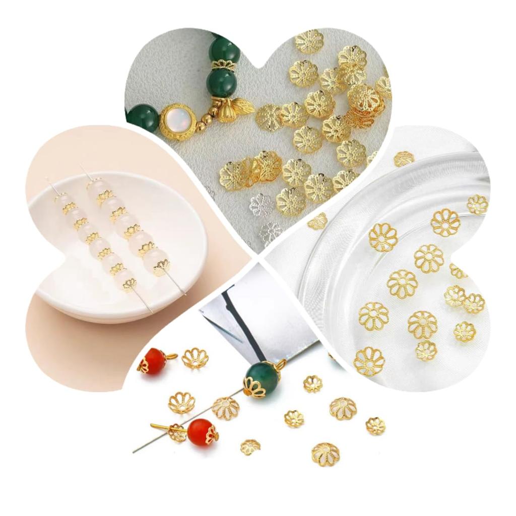 Приблизительно 190 штук Цветочные бусины Цумами Жемчужный цветок Аксессуар Ремесло Ручной работы DIY Принадлежности [Arti-Cipes] Пломбы, Крышки, Зайку, Бутоны, Фурнитура,