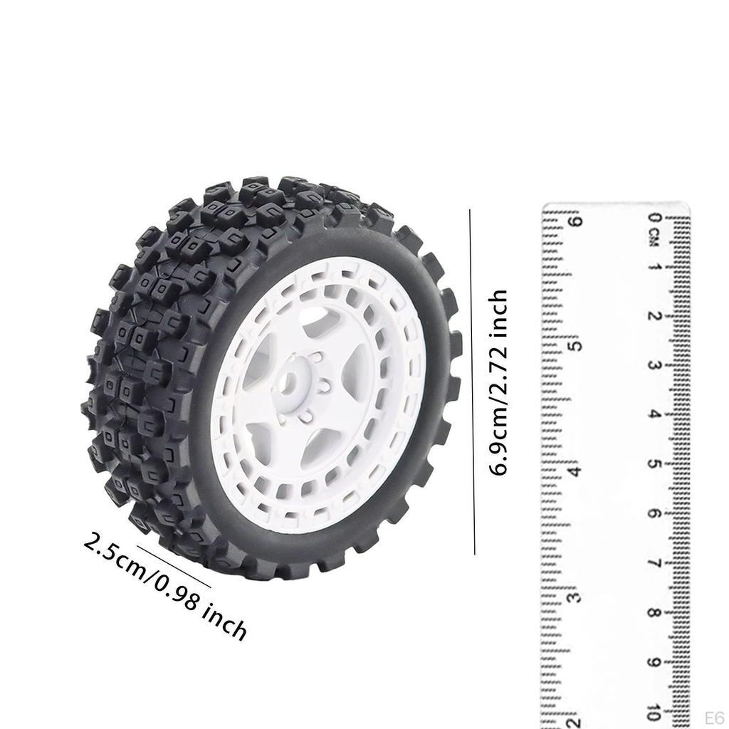 4 Pack RC Car Wheel Tyres for 1/18 Scale Model Trucks