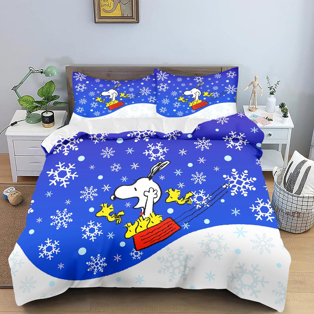 Набор пододеяльников с принтом мультфильмов Comforte, размер Twin, Рождественские подарки, 3 предмета