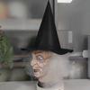 Easter Witch Mask Halloween cos Costume Witch Hat Witch Props Horror Latex Headgear