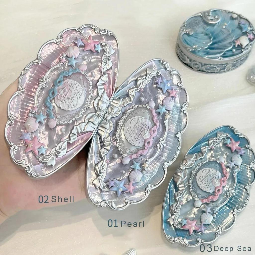 Flower Knows Палетка теней Shell's Jewel Collection, 6 цветов