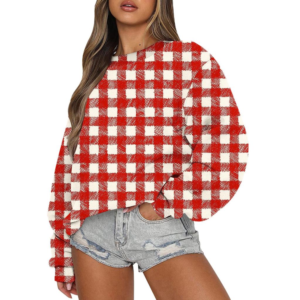 Женский осенне-зимний топ с длинным рукавом, повседневный свитер с круглым вырезом, свободный крой, флисовые топы Pollover