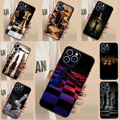Чехол для телефона Шахматы Для iPhone 14 16 15 11 12 13 Pro Max 12 13 mini XR 15 16 Plus 16e Чехол Funda