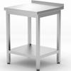 Wall-mounted Worktop Table with Shelf, Budget Line, Steel, 600 X 600 X 850 Mm - Hendi 817223