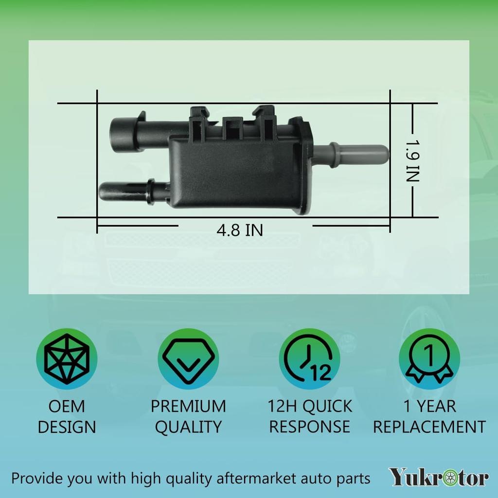 Vapor Canister Purge Valve 12597567 Compatible With Chevy Avalanche Express Silverado Suburban Tahoe GMC Buick Cadillac Isuzu Pontiac Saab Saturn