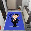 Mr. Bean's Adventure Themed Anti-Slip Rugs - Polyester Home Decor, Suitable for Bedrooms, Living Rooms, Doorways, Studios, and Decorations