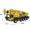 MOULD KING 17047 Technical Truck Building Block The APP Control Mobile Crane Model Enginerring Brick Toys Kids Christmas Gift