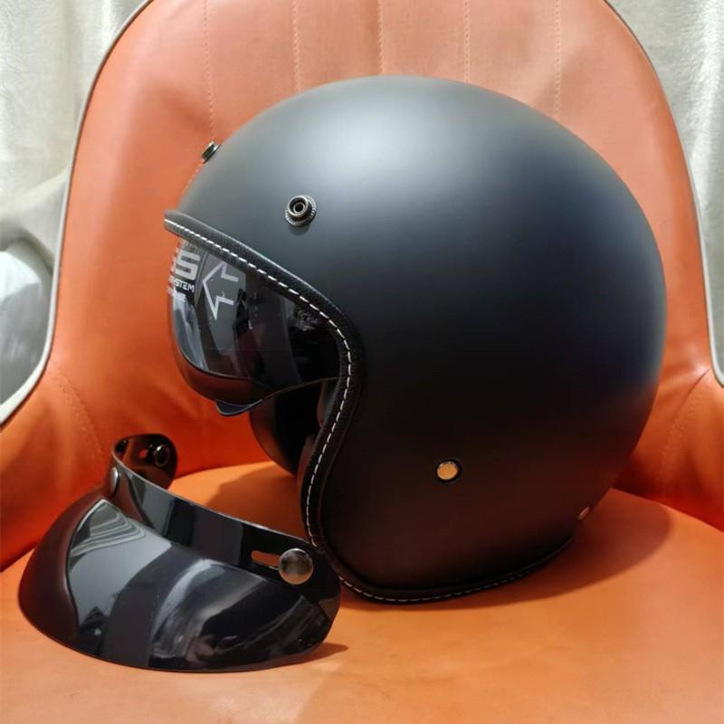 ECE 22.06 Certified Half Face Motorcycle Helmet Electric Scooter Riders Retro Style EPS Foam Unisex Adult Size S To XL