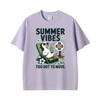Summer Vibes Goose Too Hot To Move Funny Graphic Tshirt Unisex Y2k Clothing Harajuku Oversized Tshirts Unisex 100 Cotton T Shirt