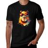 Watercolor Capybara Wearing Sunglasses Tshirt Holiday Party Tshirt For Men