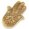 Incense Stick Holder Small Gold Aluminum Hamsa