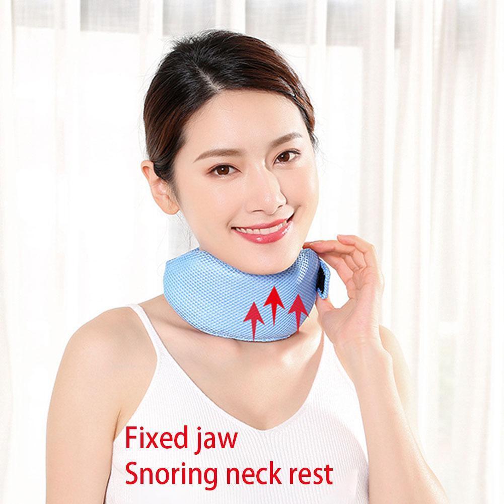 Ремень для остановки храпа CPA, ремешок для подбородка, апноэ во сне, решение для челюсти, черный/синий