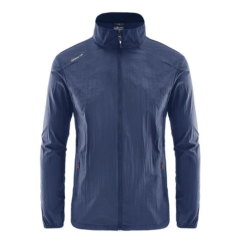 Летние куртки мужские Ветровка для рыбалки Пальто для отца Ультратонкая солнцезащитная куртка Молодежная верхняя одежда Одежда для путешествий