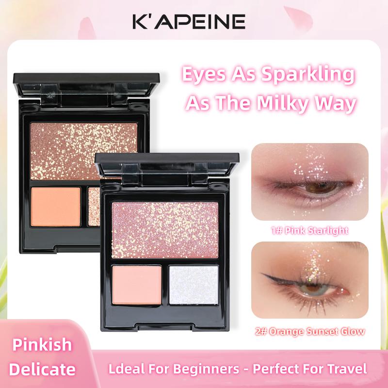 Палитра теней для век Punk Smokey Matte Glitter с 9 холодными тонами