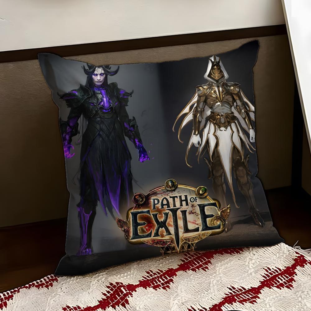 GamePath of Exile Cushion Cover Reversible Soft Durable Pillow Cover Home Car MultiScene Use for Daily Comfort