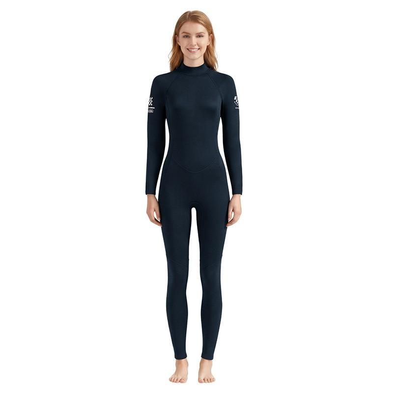 3mm Full Body Wetsuit Women Thermal Neoprene Diving Suit Snorkeling Surfing Swimsuit Summer Winter Use