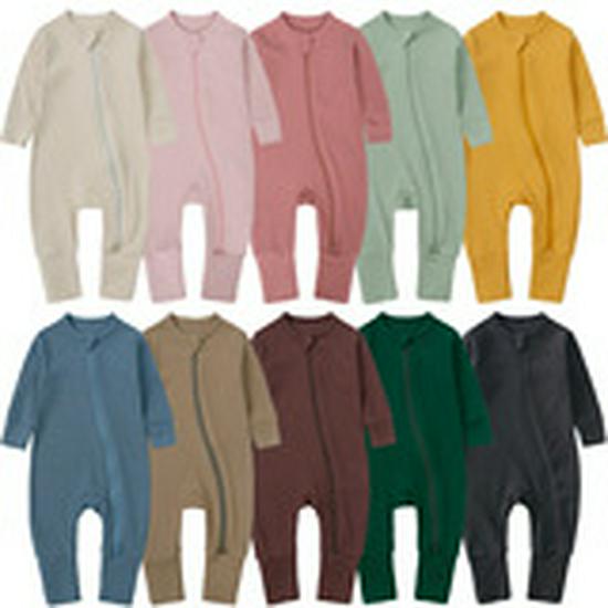 Детский ромпер с капюшоном и кроличьими ушками - Комбинезон на молнии для новорожденных