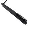 Electric Hair Straightener Brush Negative Ion Hair Straightener Styling Comb 100‑240V Black EU Plug