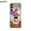 Чехол для Samsung Galaxy M35 M55 Милый Цветок Мягкий Силиконовый Задний Чехол для Coque Samsung M 55 M 35 5G Чехол для Телефона Fundas Чехлы