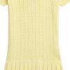 Платье Polo Ralph Lauren Ss24, однотонное, с вышитым логотипом, с коротким рукавом, детские платья, желтое, 313935037-002