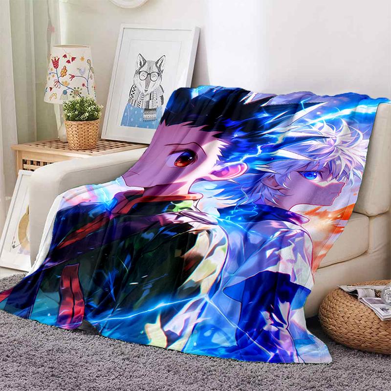 HXH Hunter X Hunter ГОН ФРИКС Киллуа Золдик Мультяшное Аниме Фланелевое Одеяло, Мягкое Плед для Дома Спальни Кровати Дивана Подарок