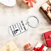 To My Dad Keychain Car Keychains Bag Pendant Key Holder Father's Day Gifts from Son Keyring for