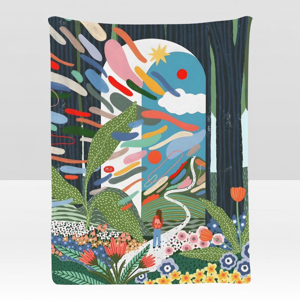 artist MMarina ECastaldo Throw Soft Flannel Blanket for Bed Bedroom Sofa Picnic Throw Skinfriendly Breathable Gift Cover