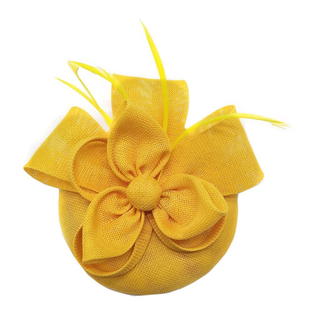 Solid Color Bride Headband Hepburn Style Wedding Headdress Fascinator Headpiece Wedding Party