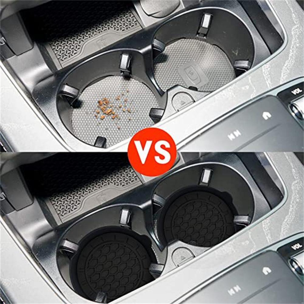 2шт силиконовые подставки под стаканы в машину нескользящая подставка под стаканы для воды коврик для предотвращения ожогов держатели для бутылок аксессуары для салона автомобиля